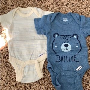 2 Preemie Onesies